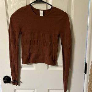Fabletics Briella Macrame sculpt-knit long sleeve
